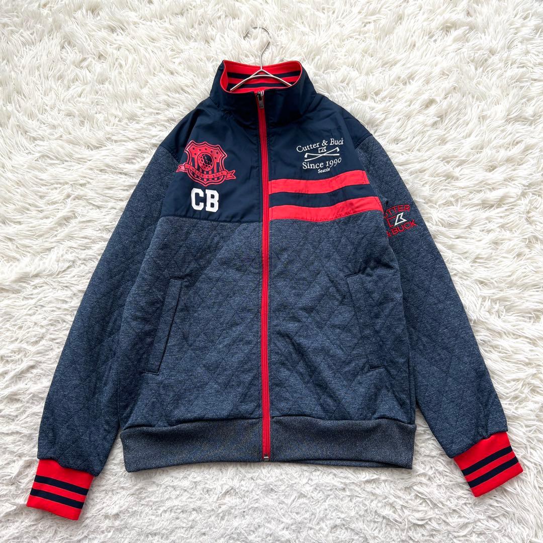 美品　Cutter&Buck タグ付き　ナイロン　中綿　セットアップ　撥水　刺繍