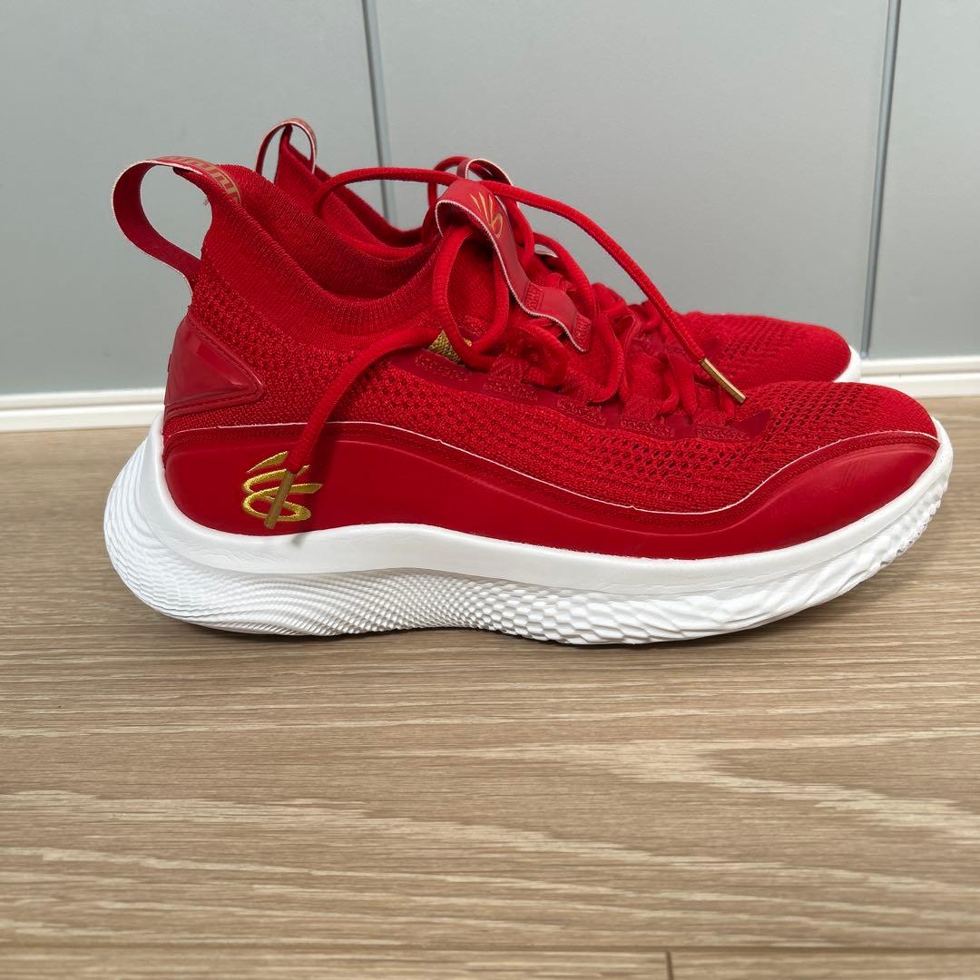 curry8 カリー8 フロー レッド バスケットボールシューズ　27cm
