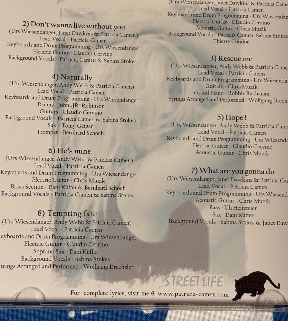 洋楽 Patricia Camen Street Life CD