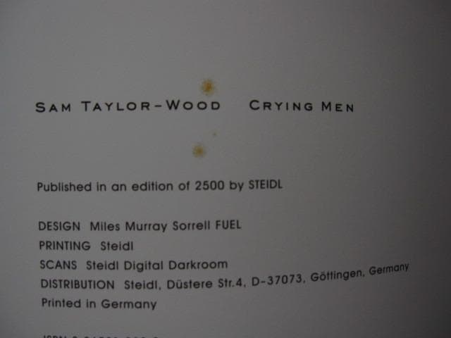 Crying Men　Sam Taylor-wood　サム・テイラー＝ウッド