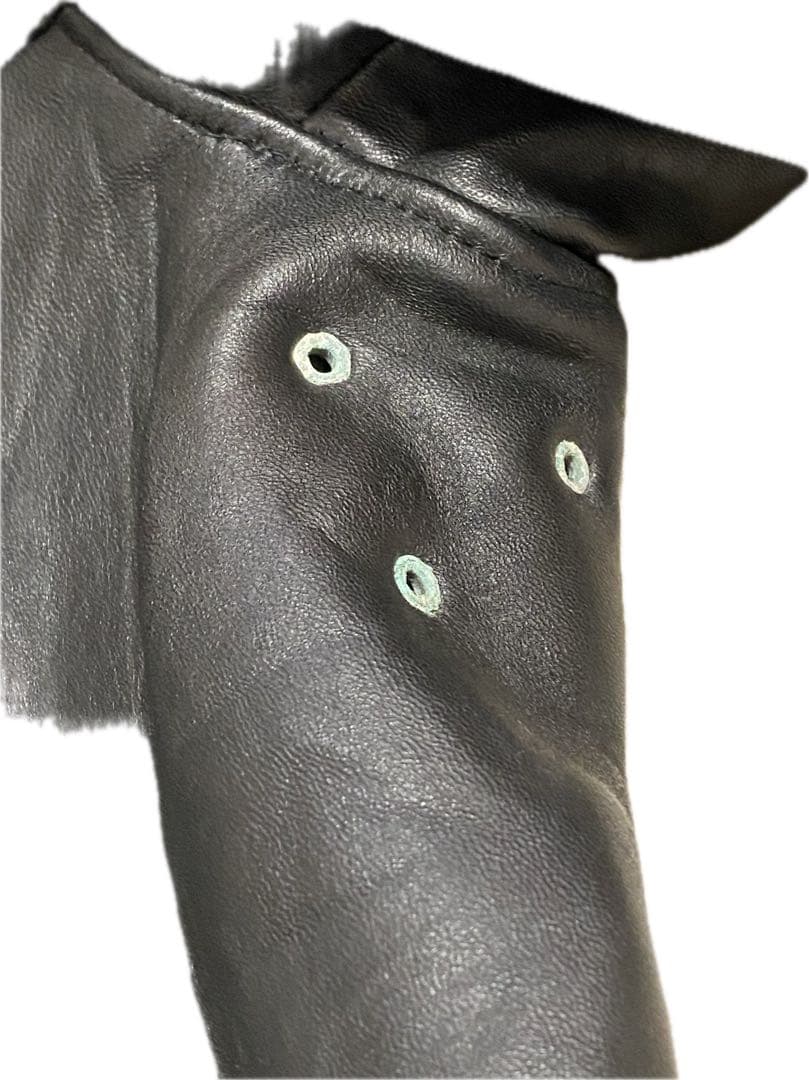 ジャケット・アウター French leather coat BLACK