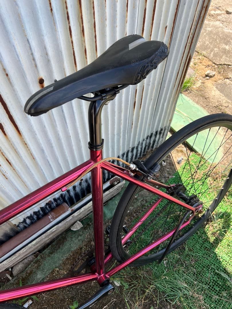 ピストバイク シングルスピード 自転車 パープル グラデーション