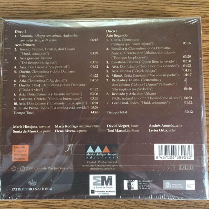 ボッケリーニ：クレメンティーナ（２枚組）