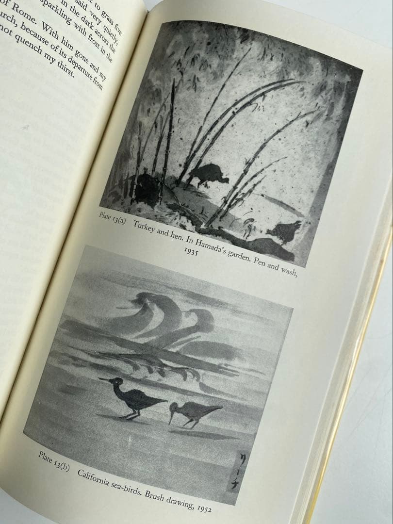 バーナード・リーチ ”Beyond East & West” 署名 自筆カード付