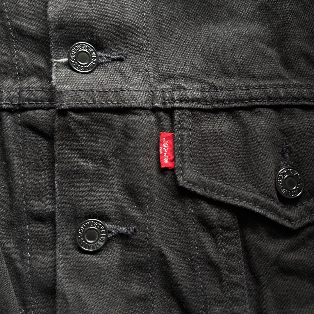 ジャケット・アウター Levi's black denim tracker jacket y2k