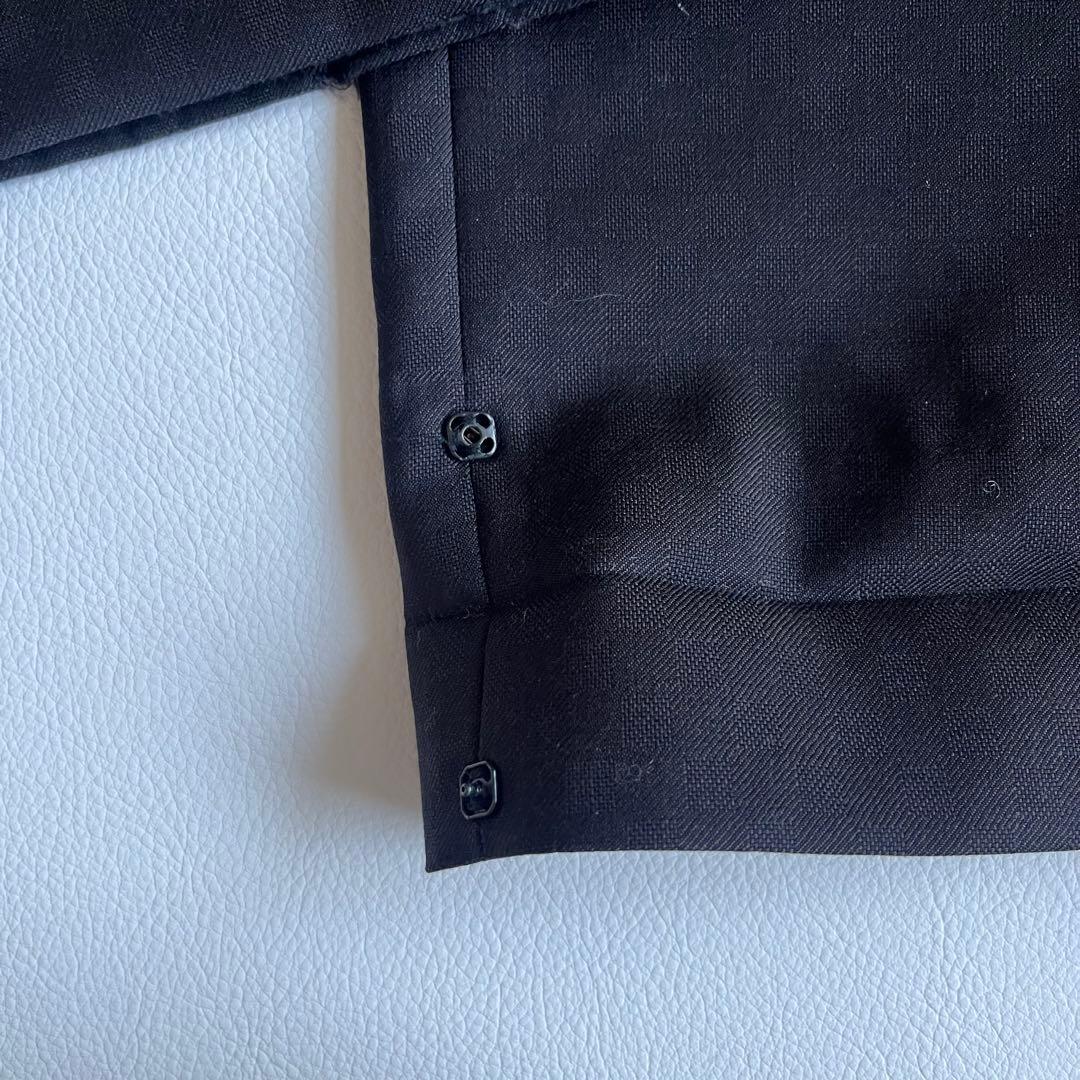 美品　ヴェルサーチ　スラックス　パンツ　ウール　ジャガード　チェック　希少柄