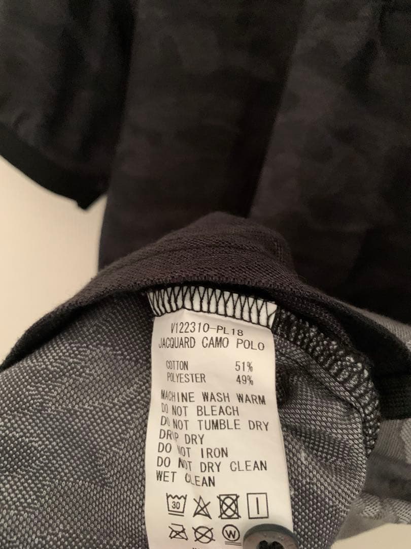 V12 ヴィトゥエルヴ　ゴルフポロシャツ　メンズ　M カモフラ　春夏秋　吸汗速乾