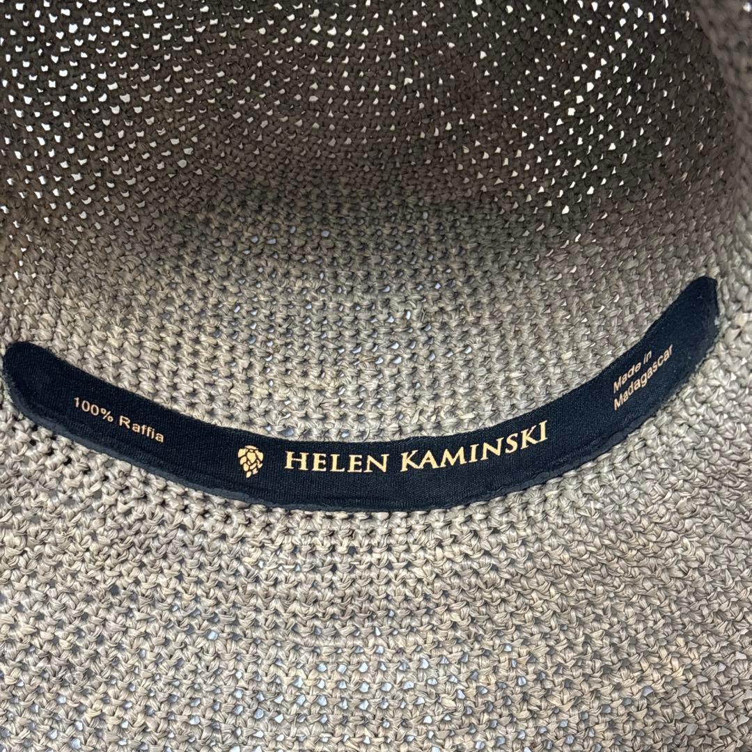 ヘレンカミンスキー　プロバンス10 ラフィア ハット 麦わら帽子　グレージュ