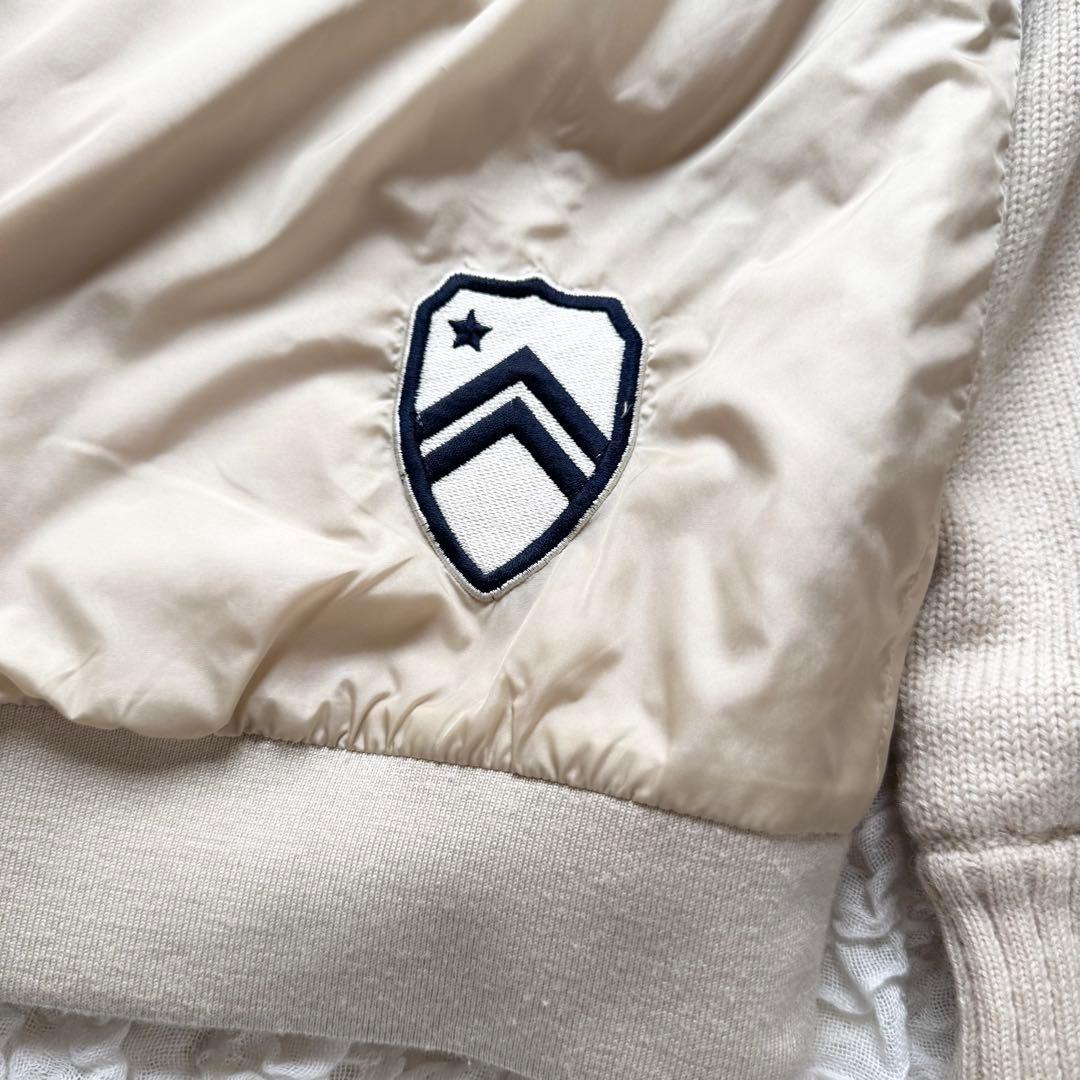 パーリーゲイツ　ハーフジップ　中綿　ブルゾン　ニット切り替え　大きいサイズ