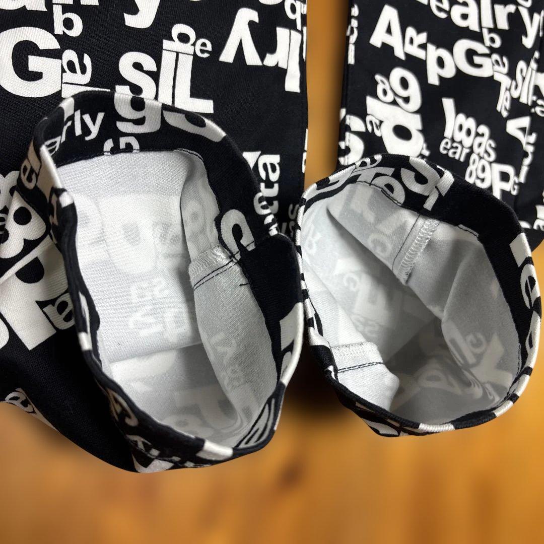 極美品 パーリーゲイツ 2022年 ロゴ総柄 ストレッチパンツ Lサイズ