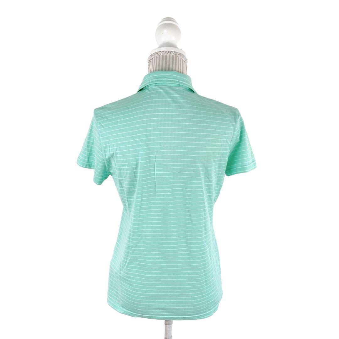 08T844☆ POLO GOLF ストレッチ ボーダー ポロシャツ ゴルフ M