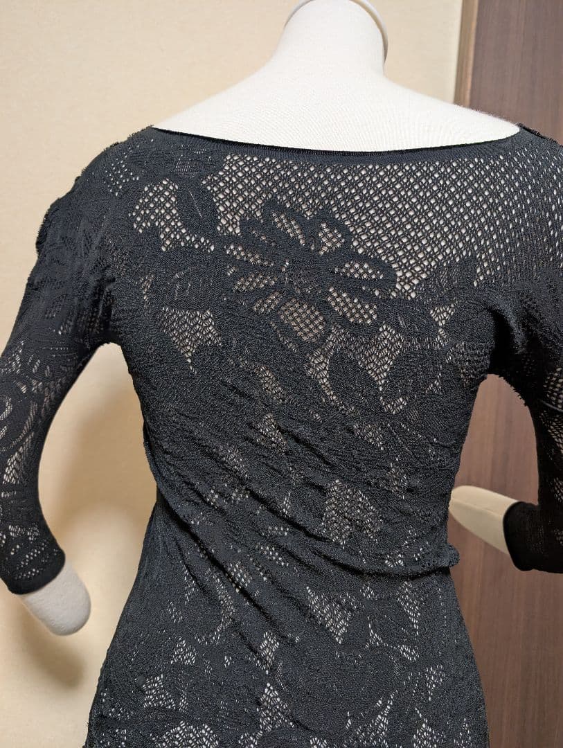 黒　レース　社交ダンス　レッスンウェア　シームレス　タカダンス