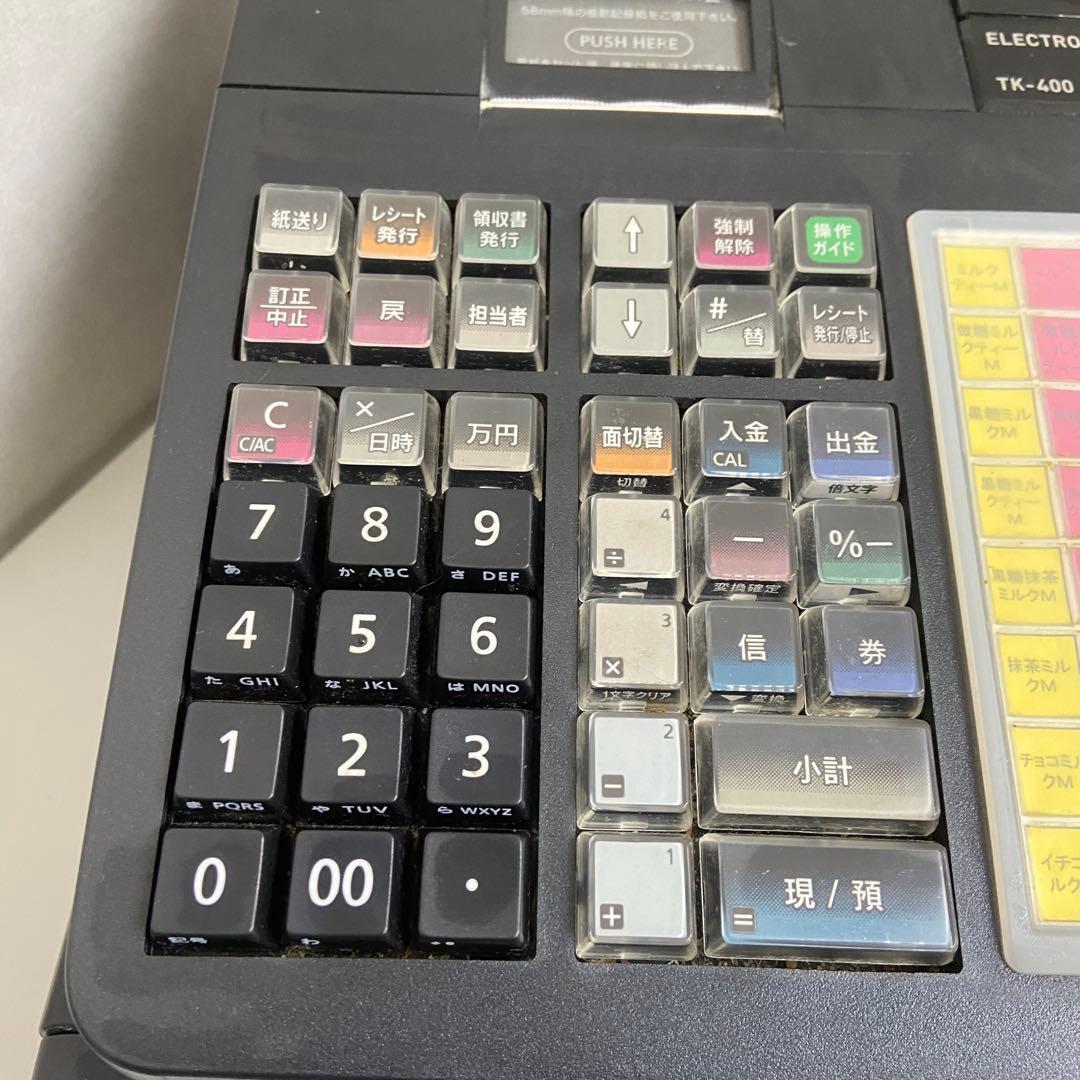 CASIO カシオ⭐️電子レジスターTK-400 【3554】