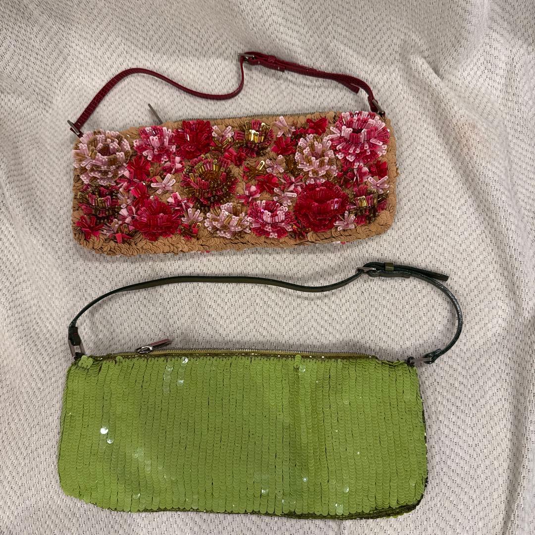 VALENTINO GARAVANI ビーズバッグ 2点セット 花柄 箱付