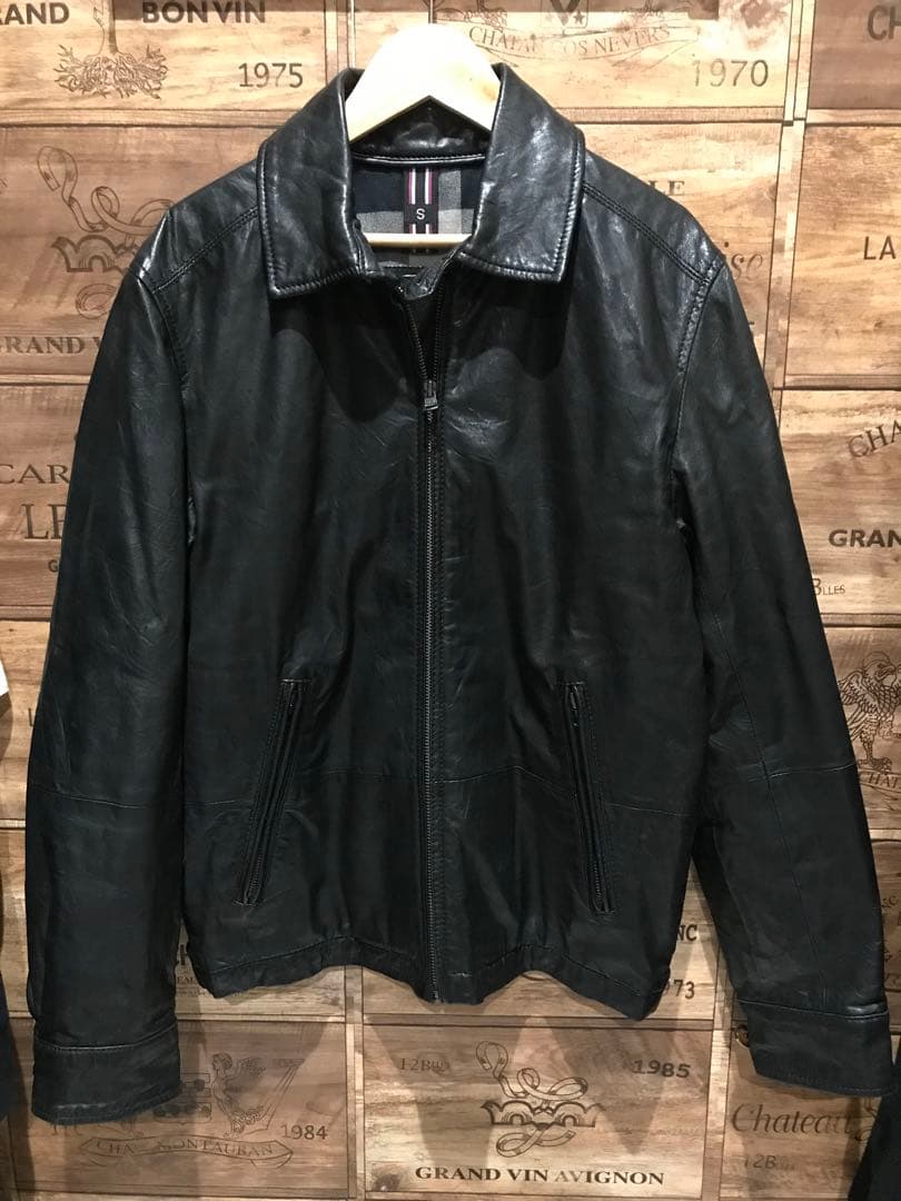 【値下げ対応可能‼️】  レザー ジャケット S