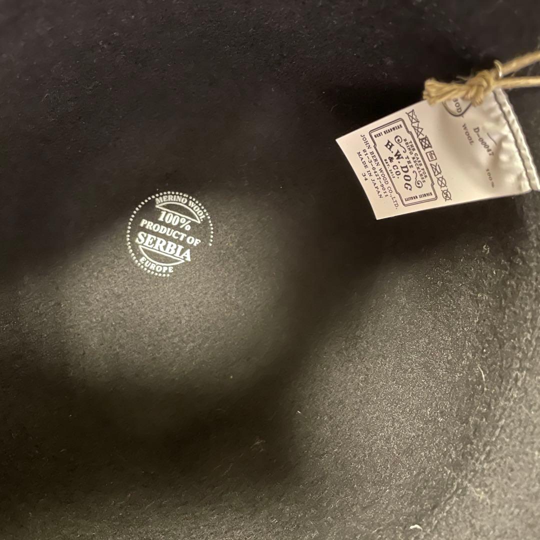 THE H.W DOG＆CO. TRAVELERS HAT サイズ34【未使用】