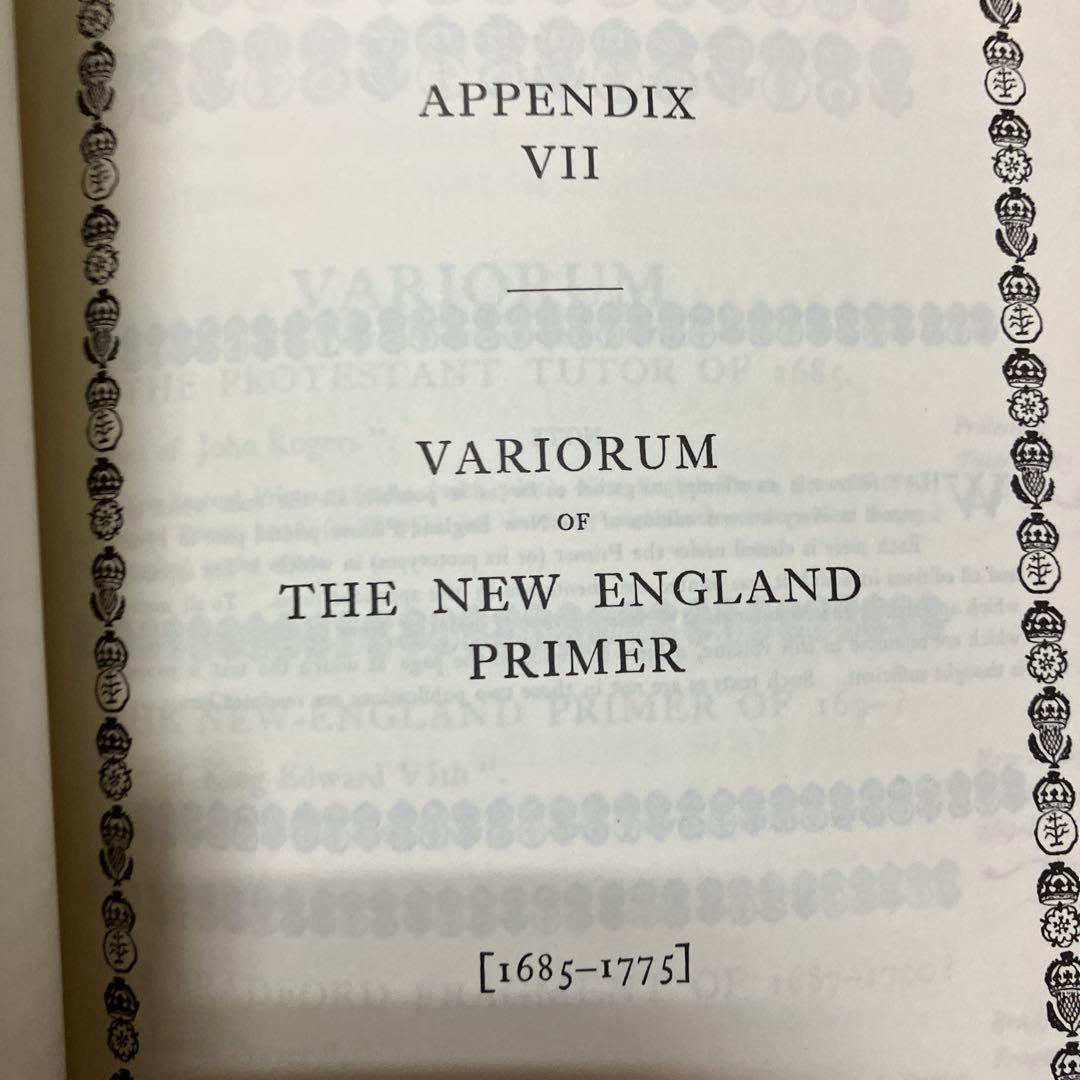 復刻版　英語洋書　ニューイングランド初等読本