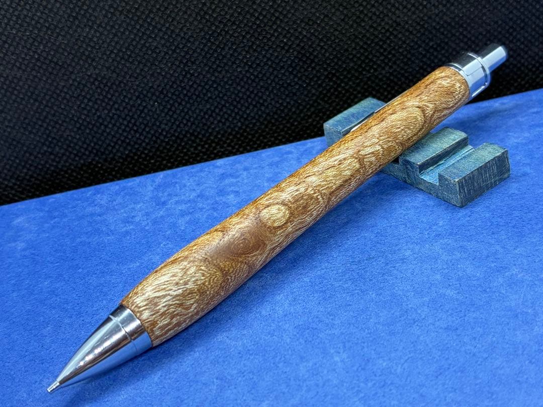 【早い者勝ち】欅玉杢　シャーペン0.5 加藤金属　木軸ペン　ハンドメイド