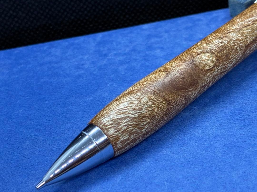 【早い者勝ち】欅玉杢　シャーペン0.5 加藤金属　木軸ペン　ハンドメイド