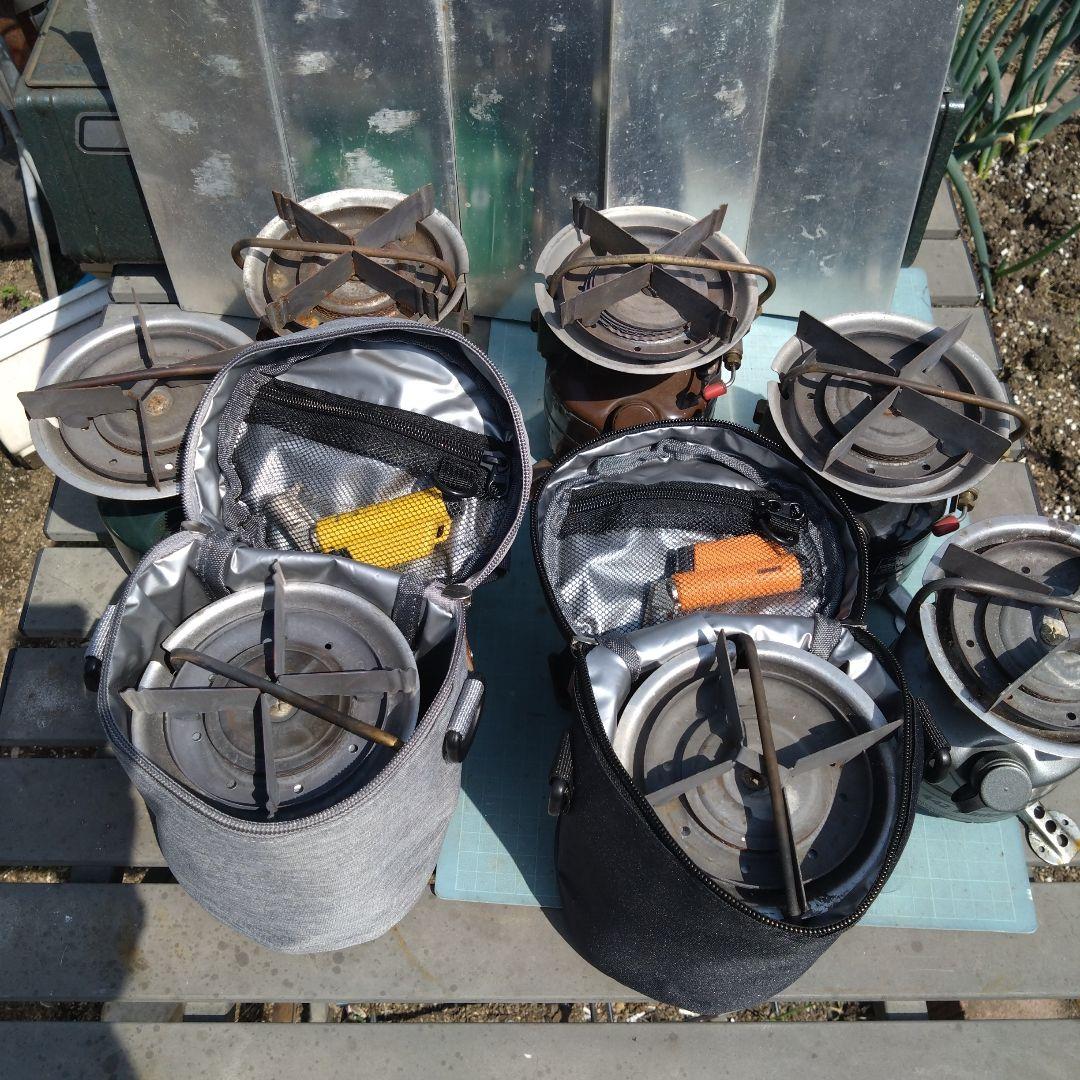 コールマン　コンパクトサイズのストーブ用　ケース/ポーチ　無地BLACK　汎用