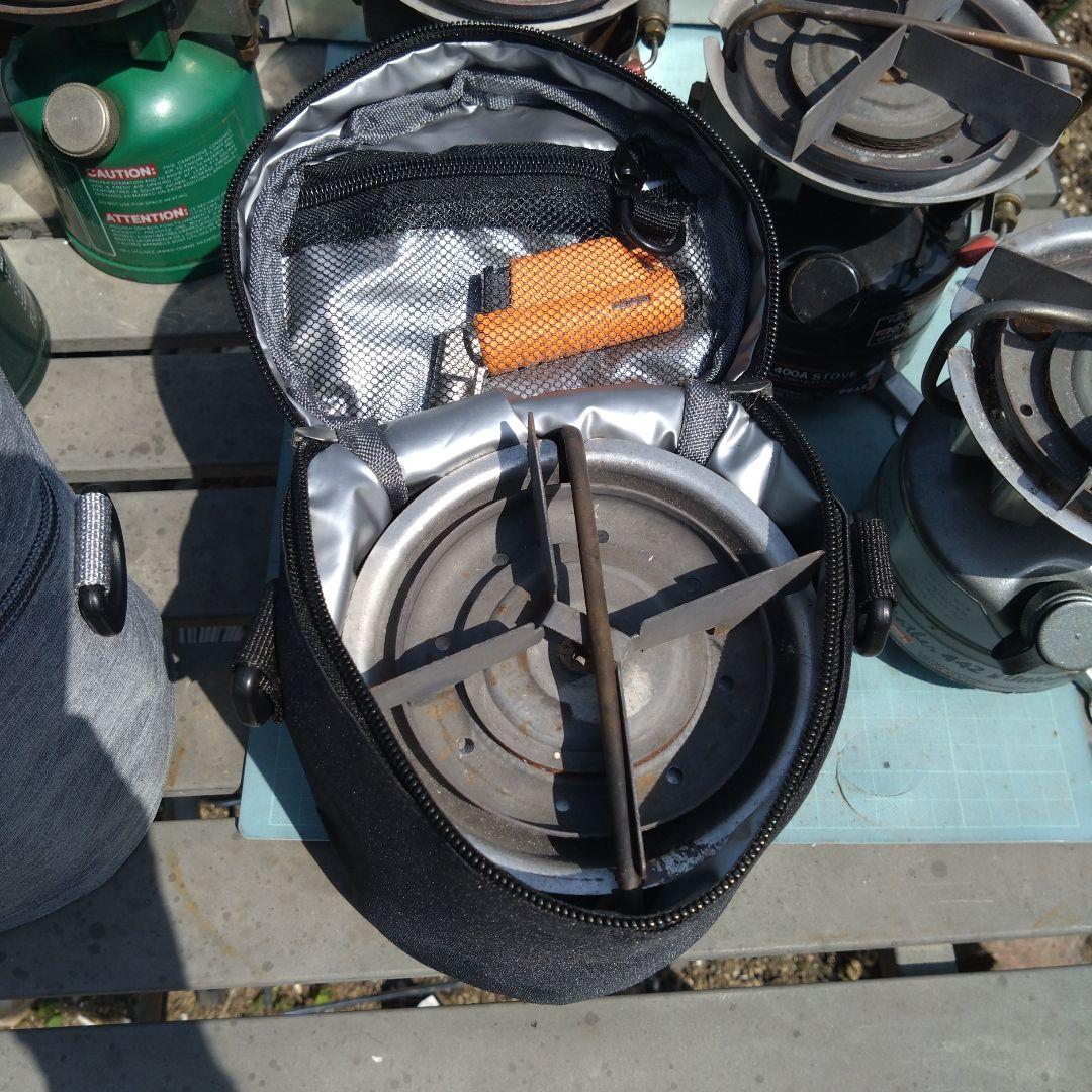 コールマン　コンパクトサイズのストーブ用　ケース/ポーチ　無地BLACK　汎用