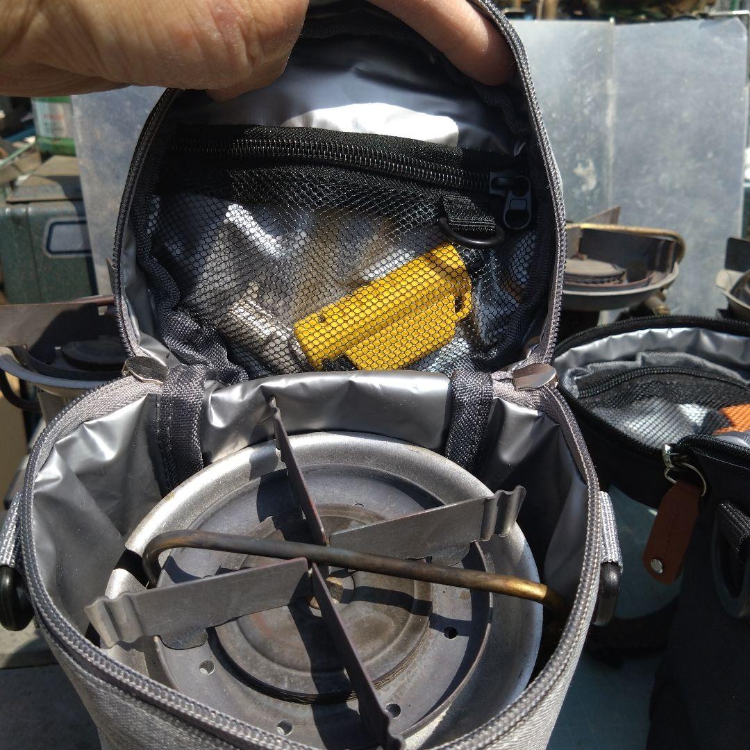 コールマン　コンパクトサイズのストーブ用　ケース/ポーチ　無地BLACK　汎用