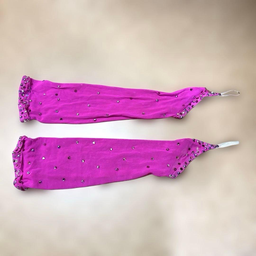 6372★S ピンク 羽根 ビーズフリンジ オーダー品　ラテンドレス 社交ダンス