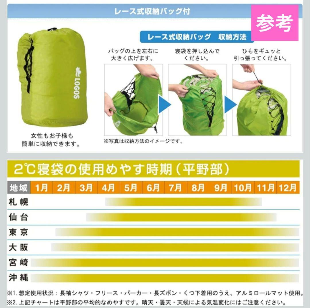 【新品未開封:3個】LOGOS 洗える寝袋 シュラフ WASHABLE ロゴス