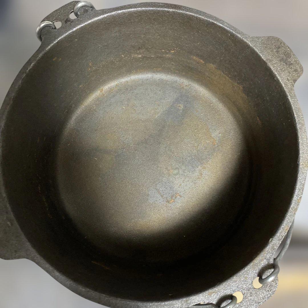 鋳鉄製ダッチオーブン 約26cm 蓋付き