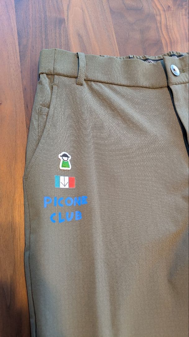 PICORE CLUB カーキ スリムフィットパンツ