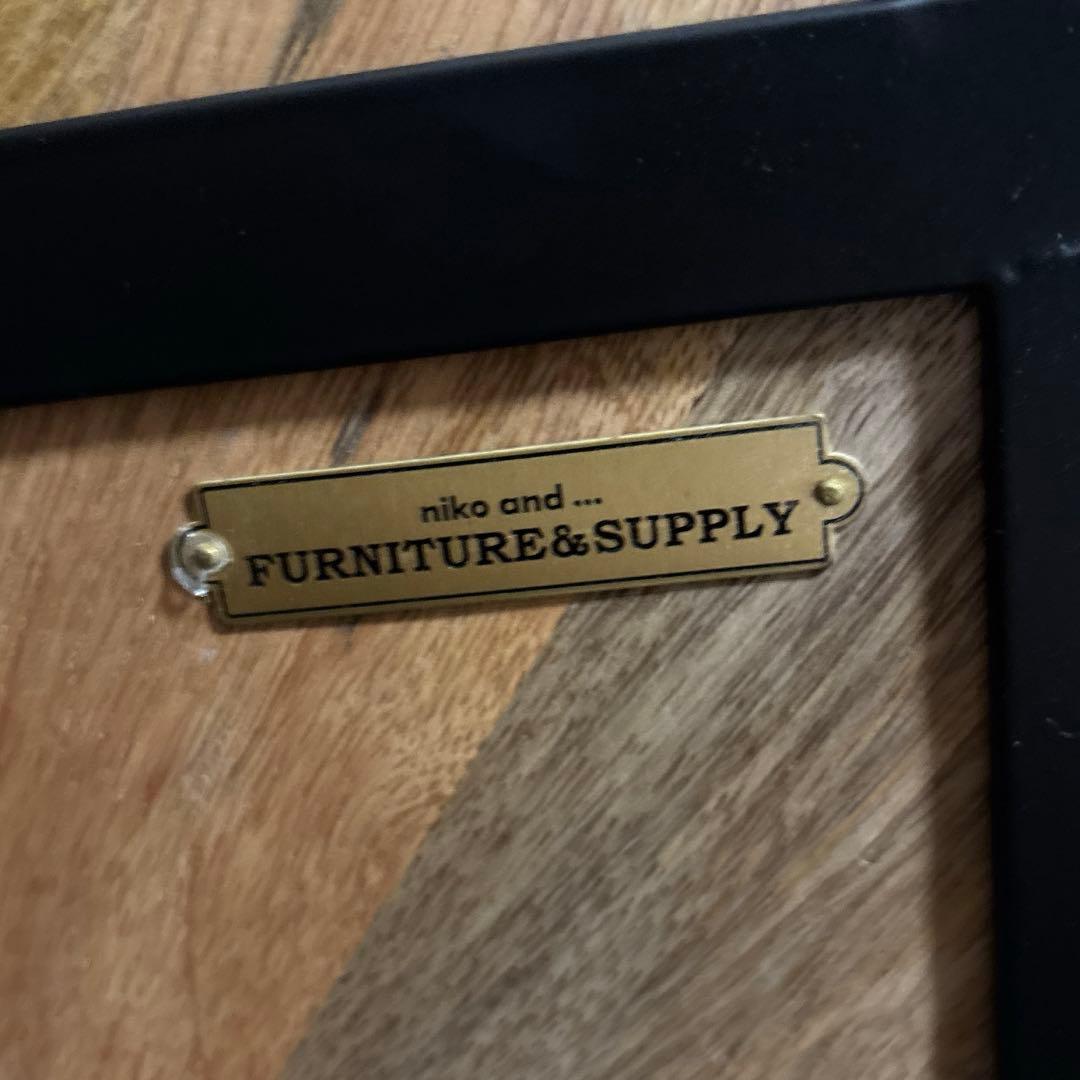 【美品】ニコアンド キャスターテーブル マンゴー材