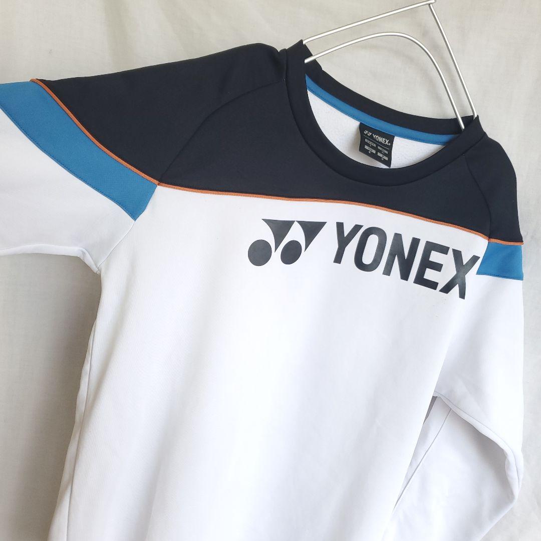 YONEX バドミントン 長袖 ウェア カットソー 白 ホワイト 柄