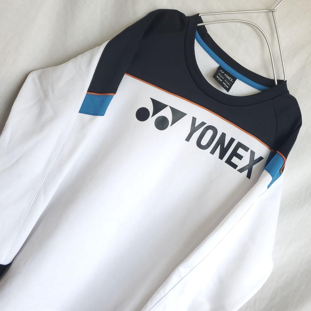 YONEX バドミントン 長袖 ウェア カットソー 白 ホワイト 柄