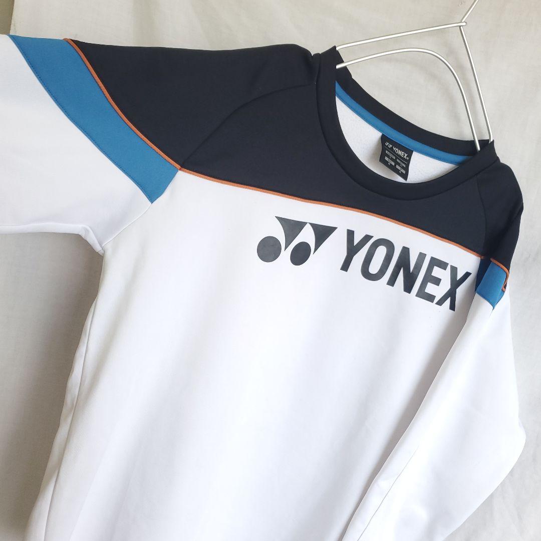 YONEX バドミントン 長袖 ウェア カットソー 白 ホワイト 柄