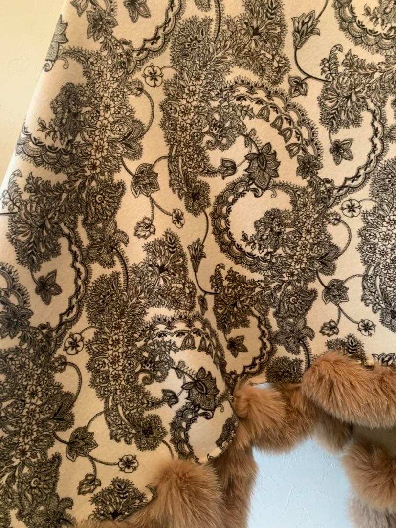 カシミア　ショール　ブルーフォックス ストール