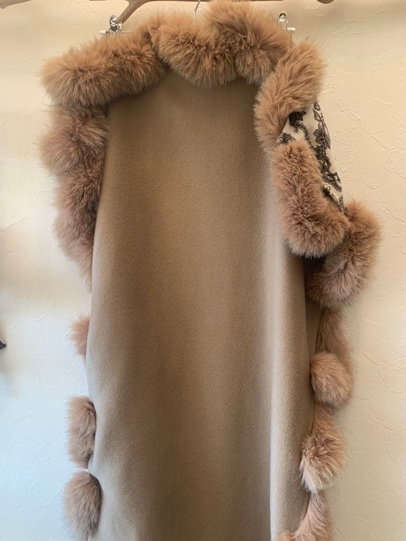 カシミア　ショール　ブルーフォックス ストール
