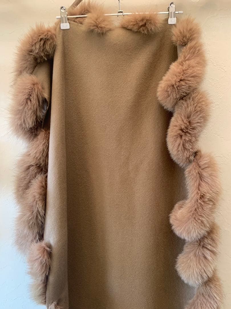 カシミア　ショール　ブルーフォックス ストール