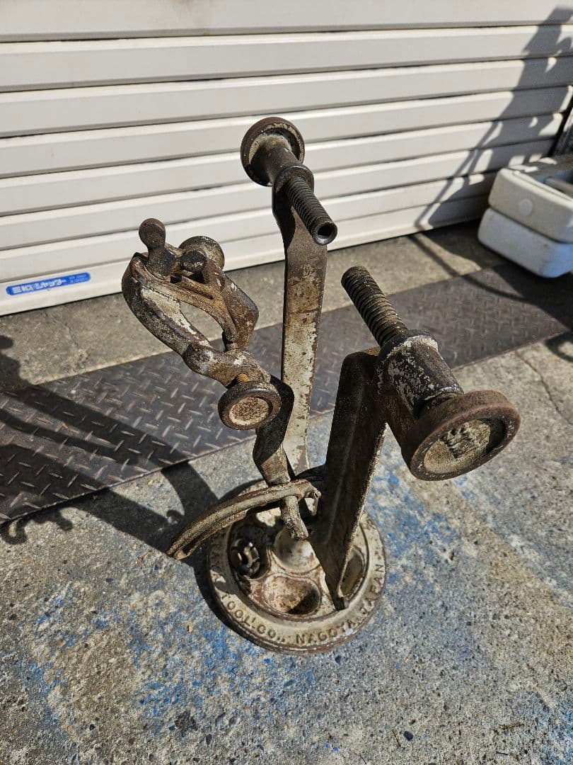 ヴィンテージ 名古屋 畑屋製 リム調整台 昭和レトロ 振れ取り台 自転車