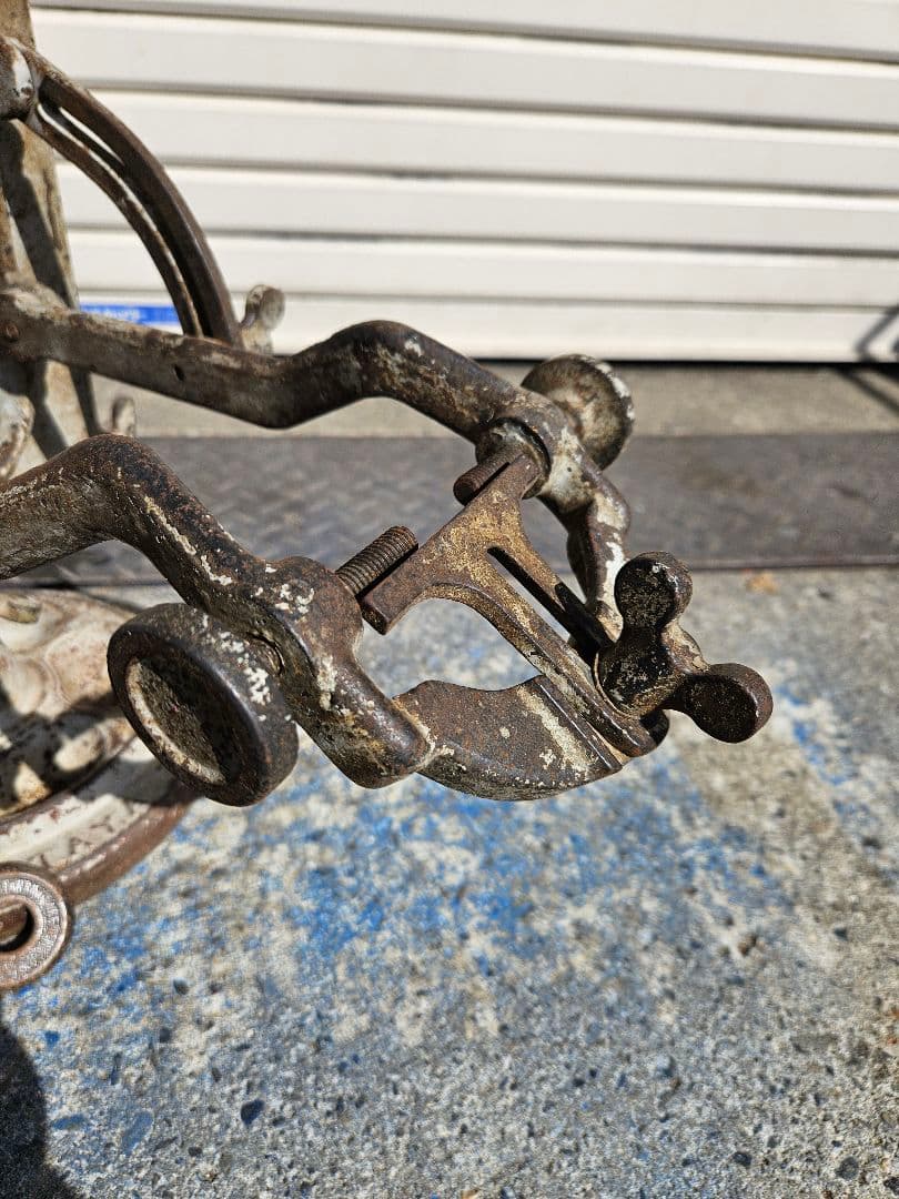 ヴィンテージ 名古屋 畑屋製 リム調整台 昭和レトロ 振れ取り台 自転車