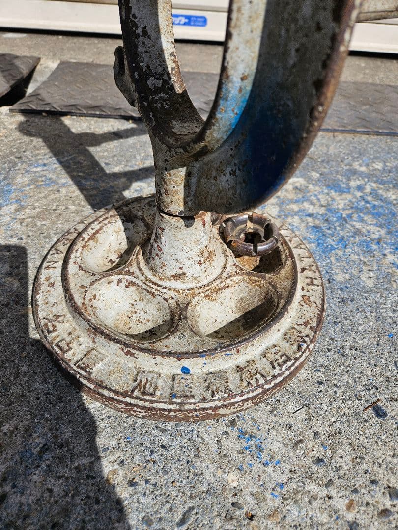 ヴィンテージ 名古屋 畑屋製 リム調整台 昭和レトロ 振れ取り台 自転車