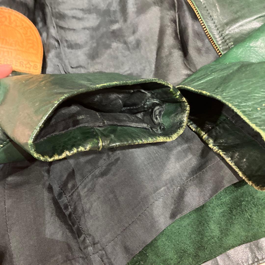 Glasswater leather グラスウォーター　レザー　グリーン