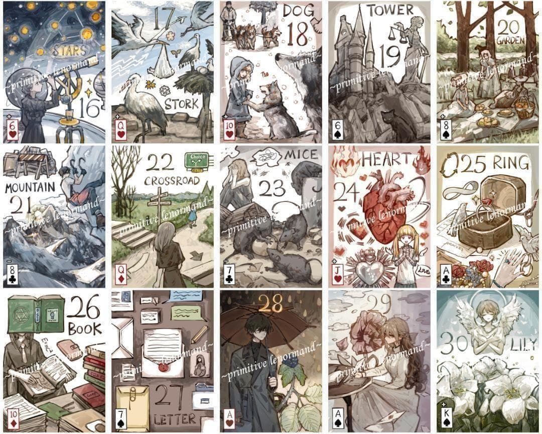 【正規品ルノルマンカード】希少インディーズ✨キュートなイラストで描かれたデッキ