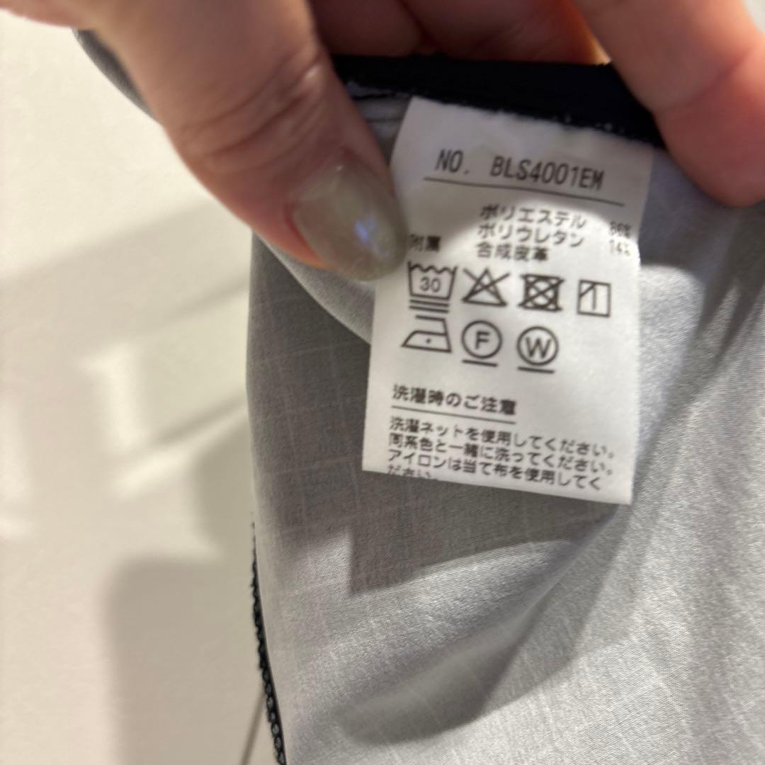 Black&White ポロシャツ Lサイズ ブラック&スカート&モックシャツ