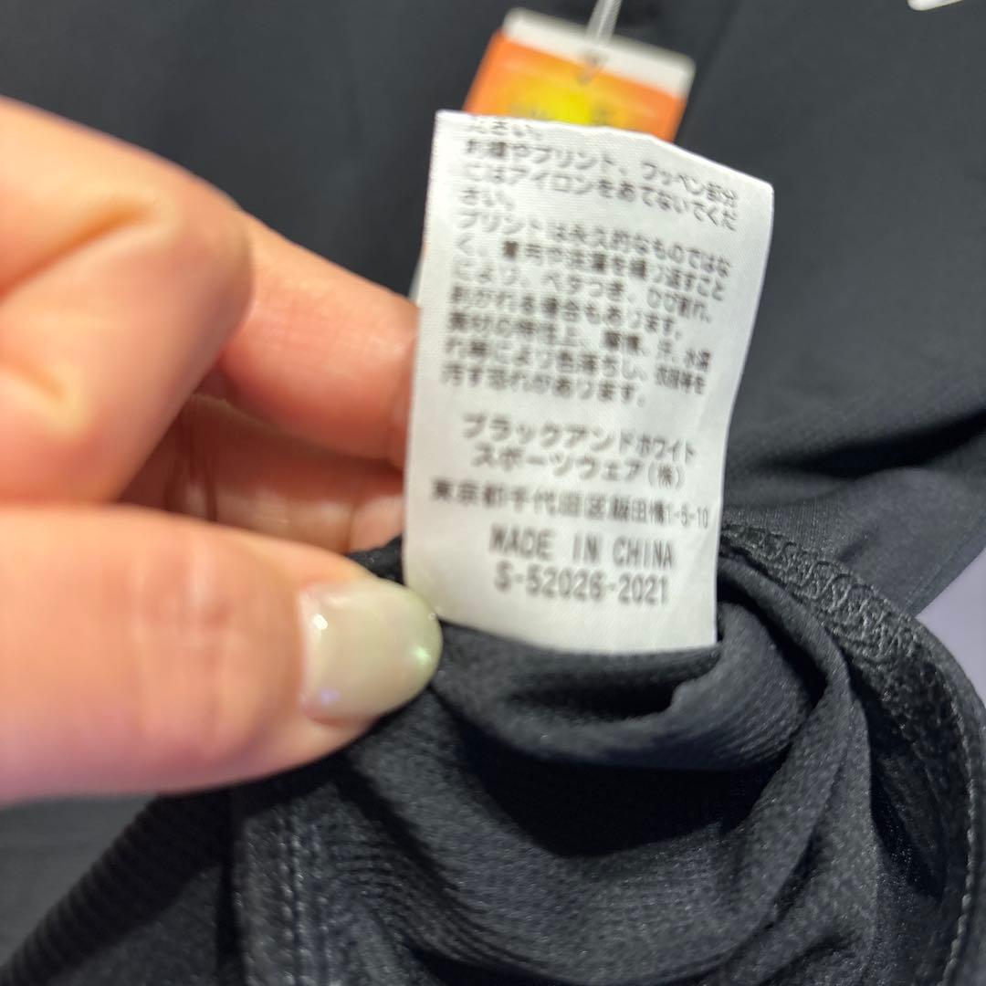 Black&White ポロシャツ Lサイズ ブラック&スカート&モックシャツ