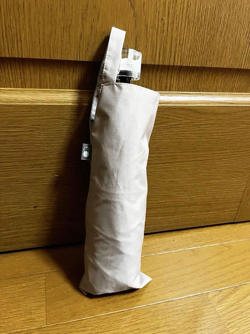 サンバリア100 折りたたみ　遮光100% 日傘　M ピンクベージュ