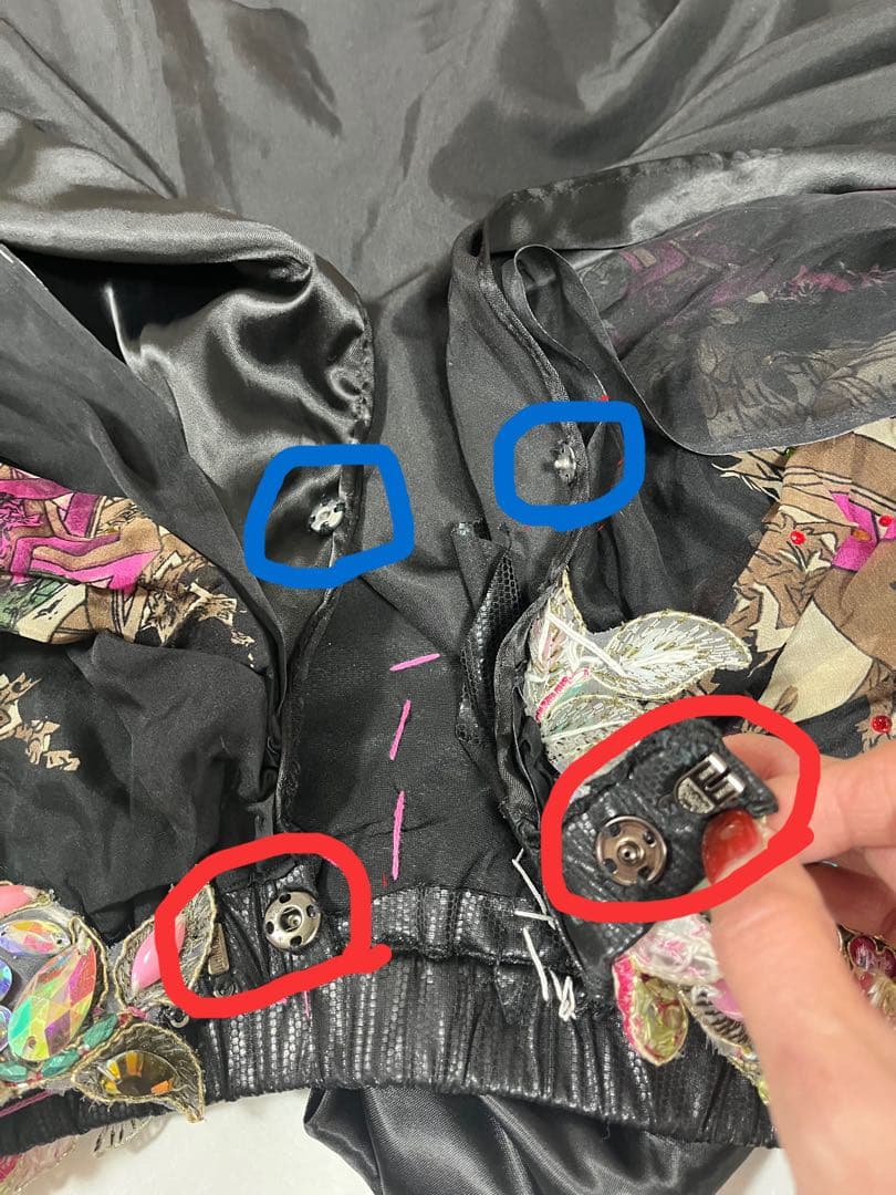 （中古）ベリーダンス　オリエンタル　衣装　黒系