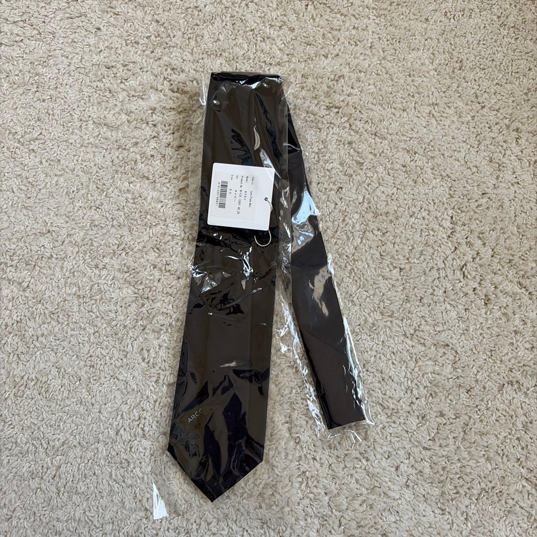 ARCODIO Loro Piana ネクタイ ネイビー 【大剣幅8.0cm】