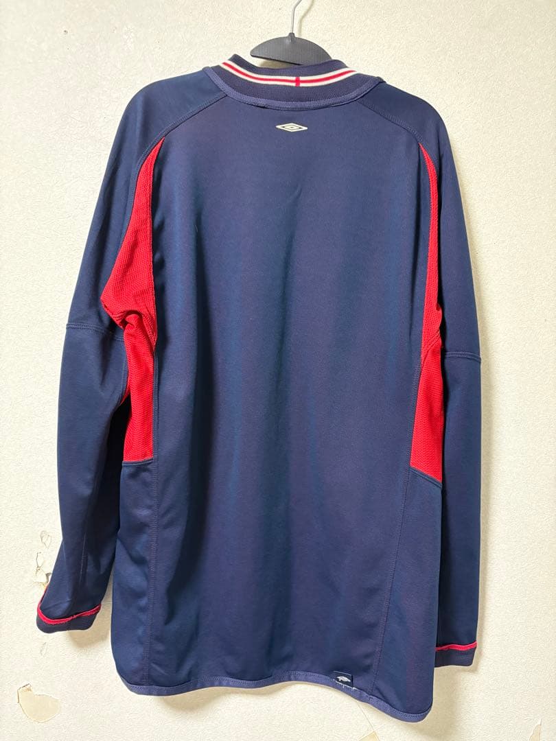 【最終値下】イングランド代表ユニフォーム UMBRO 赤/ネイビー 長袖 L相当