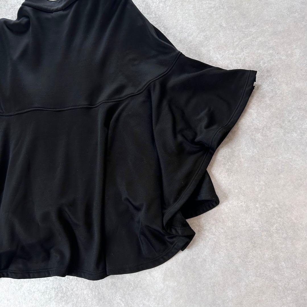 Sov. AKKO コラボ ドレープ ポンチョ ケープ ブラック