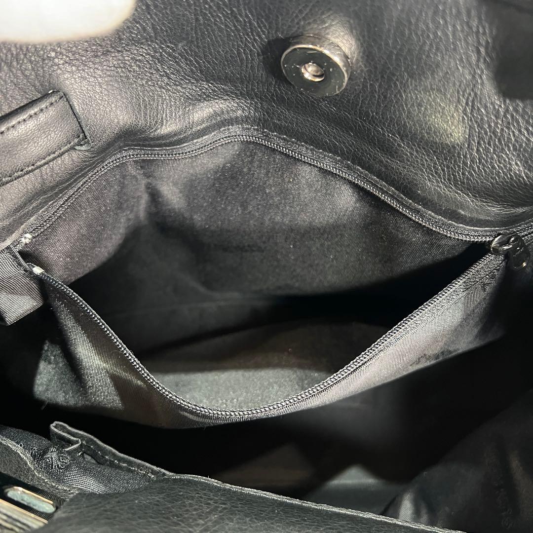 SUNREMY サンレミー パイソンレザー 黒 ブラック ケリーハンドバック